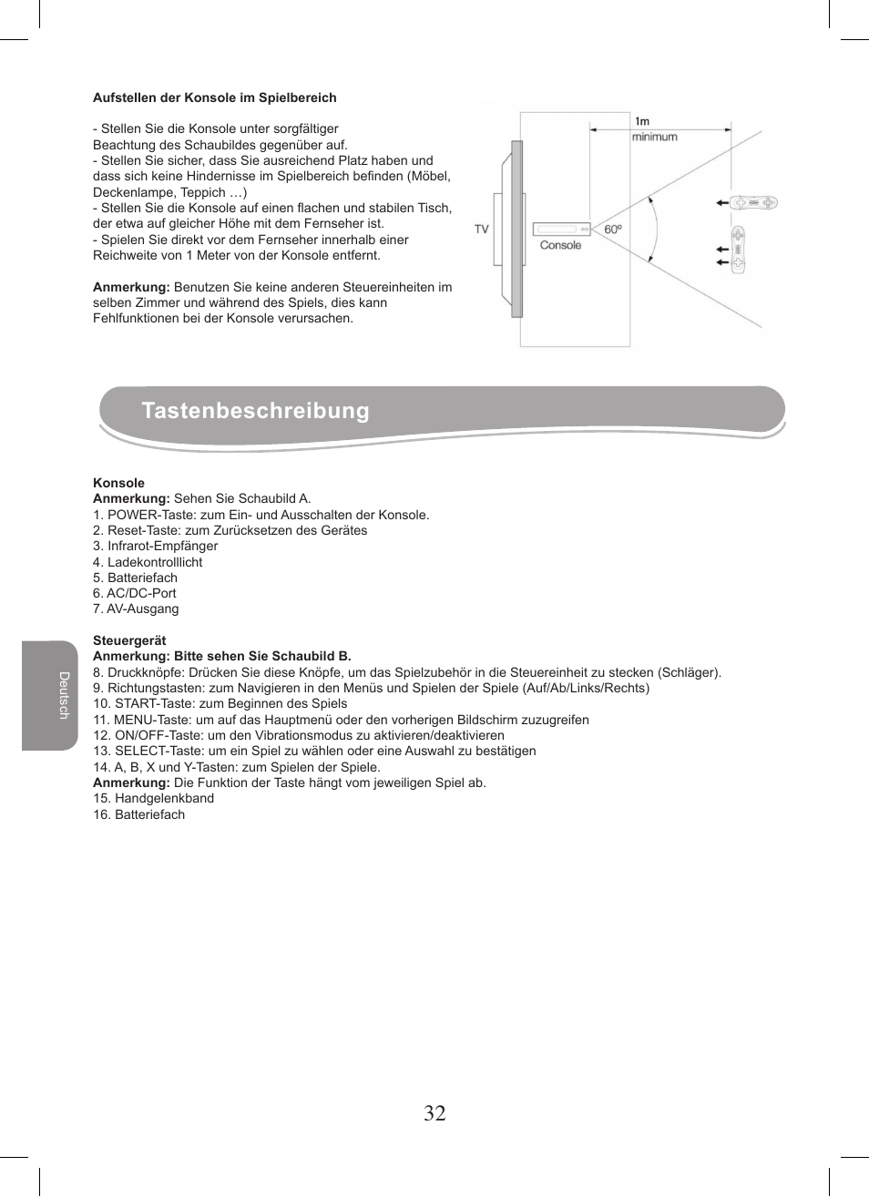 Tastenbeschreibung | Lexibook JG7400 User Manual | Page 32 / 42