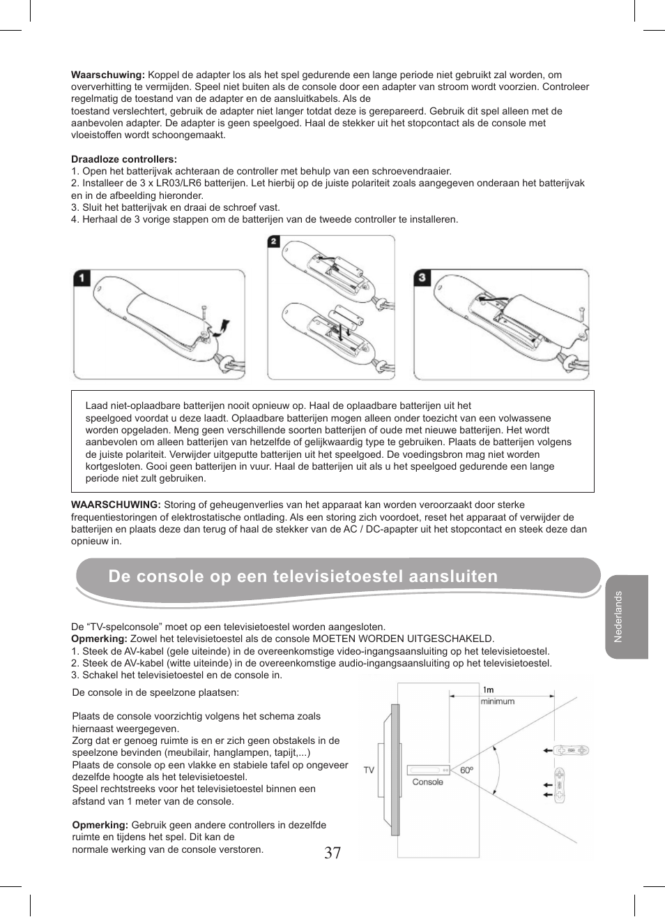 De console op een televisietoestel aansluiten | Lexibook JG7400 User Manual | Page 37 / 42