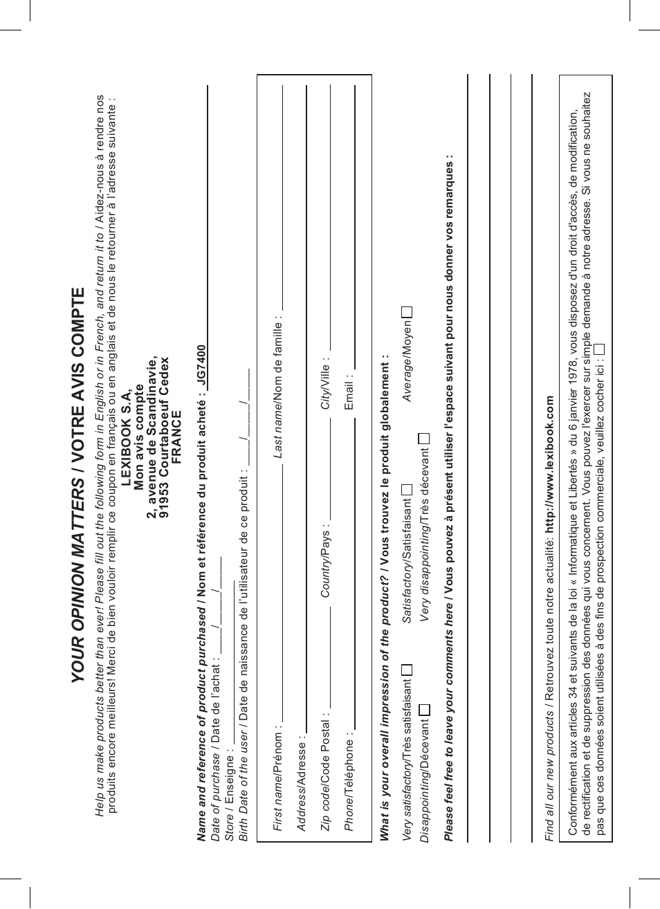 Lexibook JG7400 User Manual | Page 41 / 42