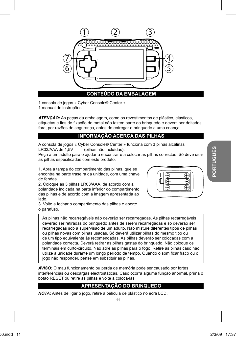 Lexibook JL2000 User Manual | Page 11 / 25