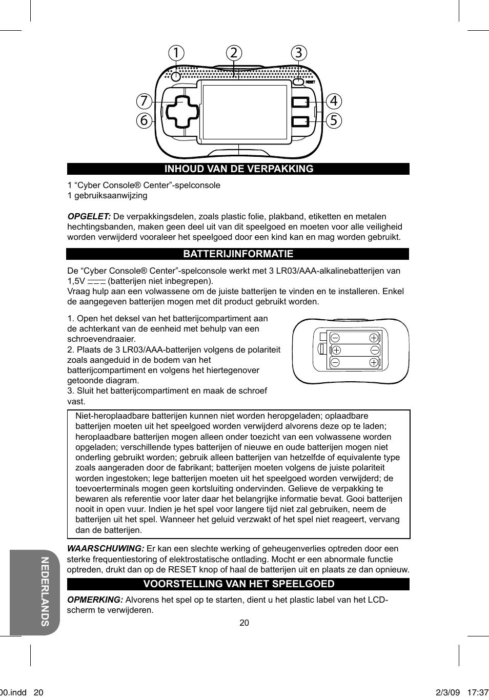 Lexibook JL2000 User Manual | Page 20 / 25