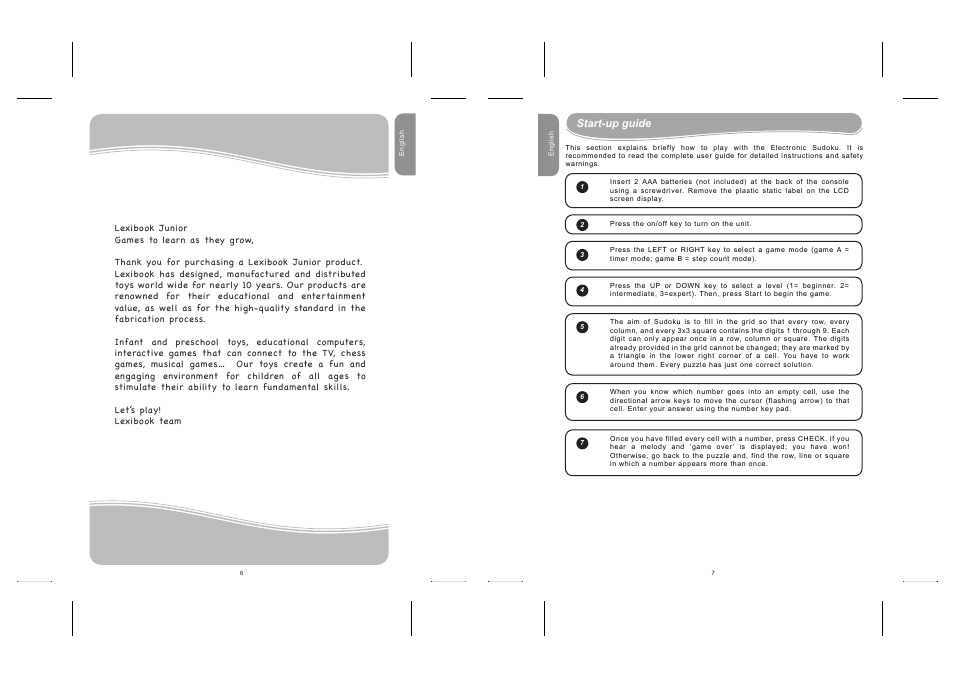 Lexibook LG500 User Manual | Page 4 / 19
