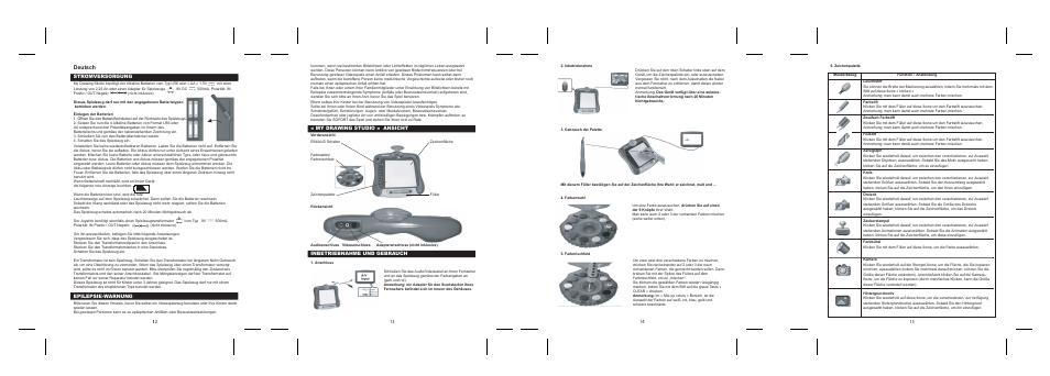 Deutsch | Lexibook IG200 User Manual | Page 4 / 12