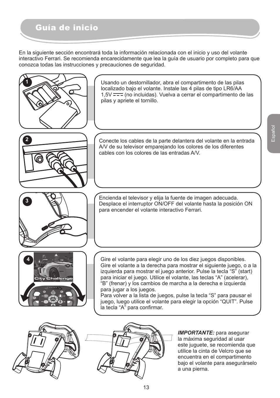 Guía de inicio | Lexibook IG750FE User Manual | Page 13 / 44