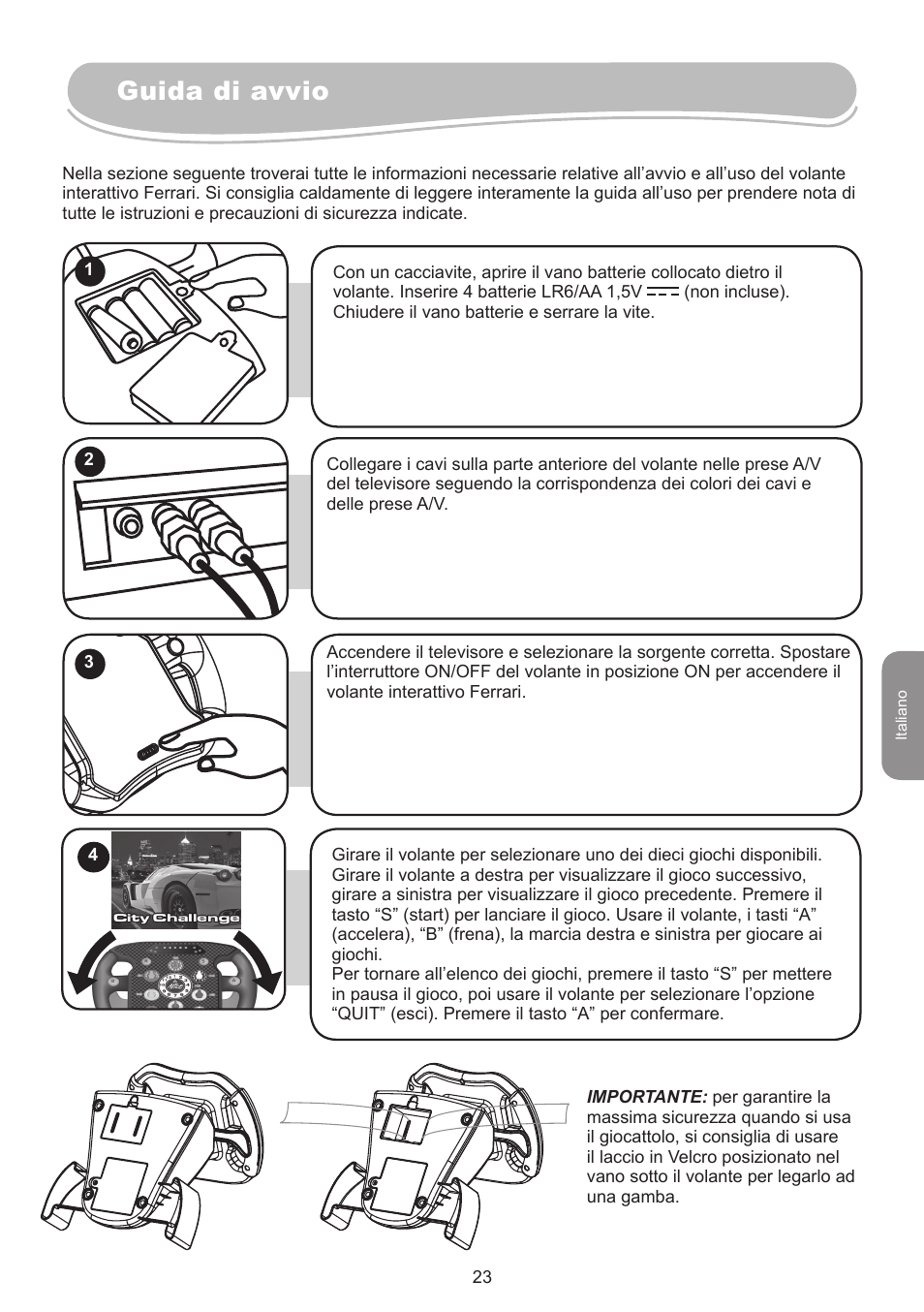 Guida di avvio | Lexibook IG750FE User Manual | Page 23 / 44