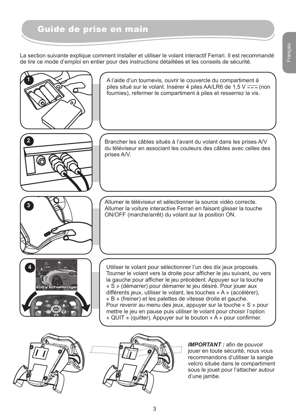 Guide de prise en main | Lexibook IG750FE User Manual | Page 3 / 44