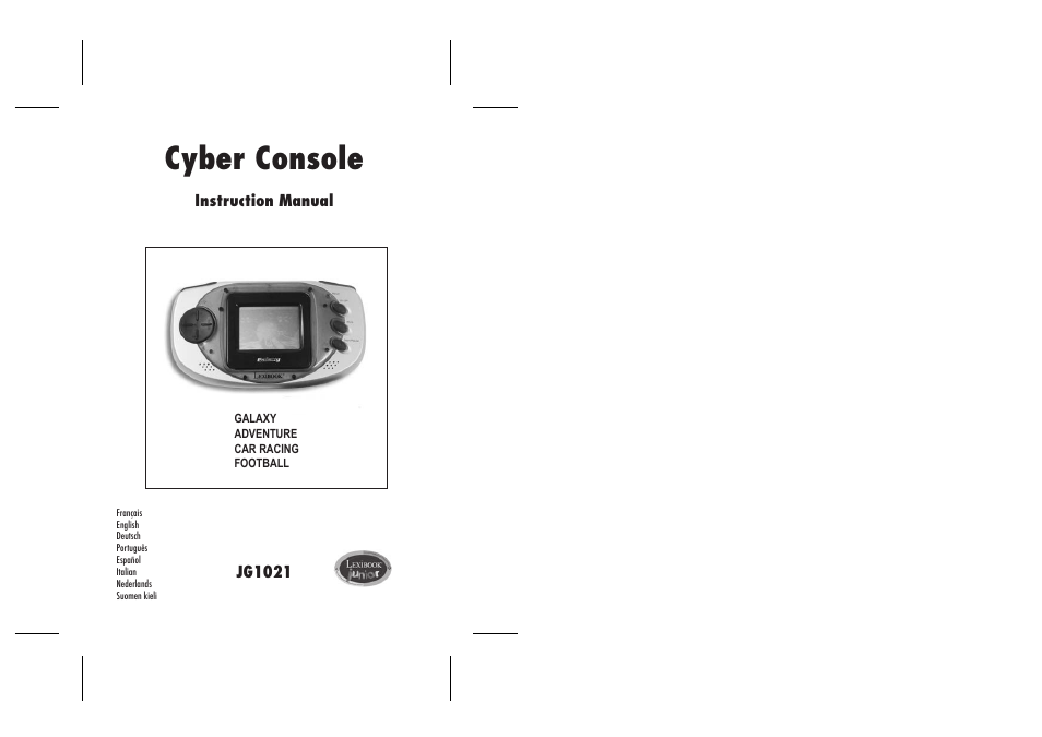 Lexibook JG1021 User Manual | 15 pages