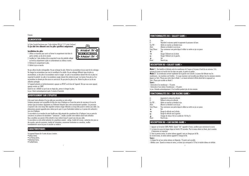 Lexibook JG1021 User Manual | Page 2 / 15