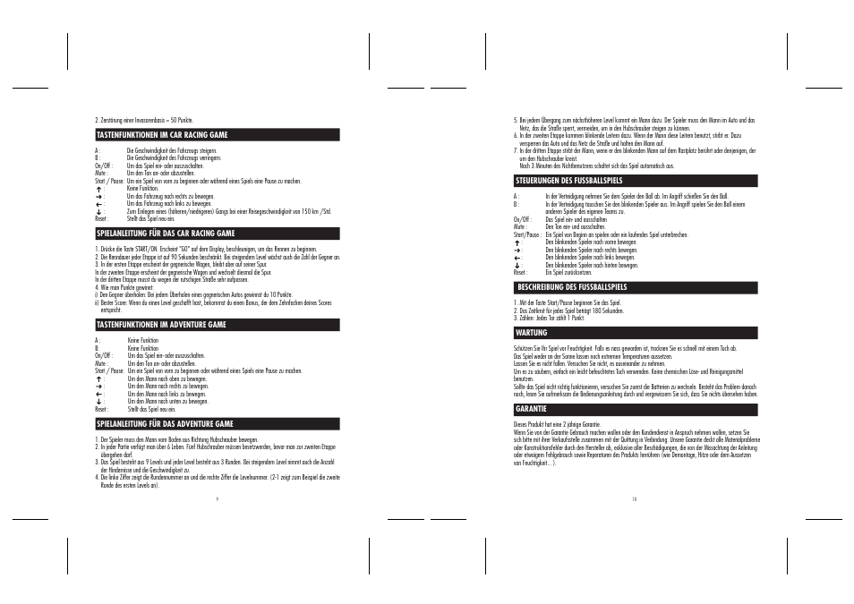 Lexibook JG1021 User Manual | Page 6 / 15