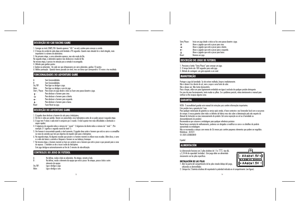 Lexibook JG1021 User Manual | Page 8 / 15