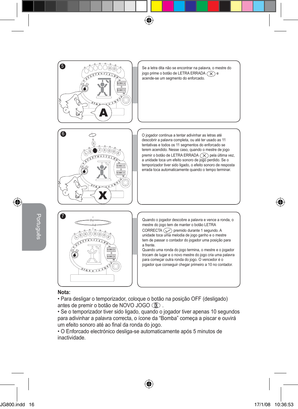 Lexibook JG800 User Manual | Page 16 / 36