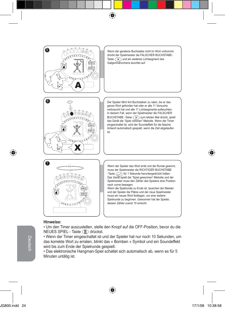 Lexibook JG800 User Manual | Page 24 / 36