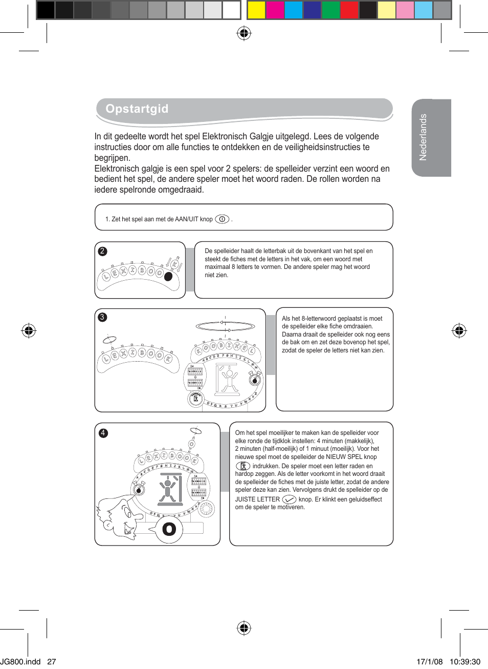 Opstartgid | Lexibook JG800 User Manual | Page 27 / 36