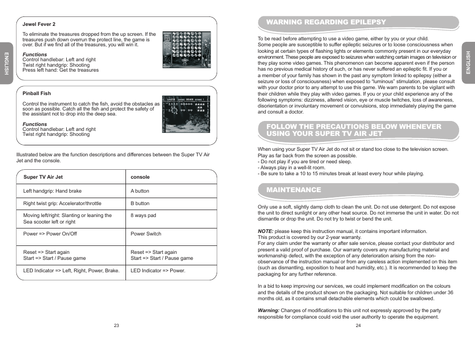 Lexibook JG6000 User Manual | Page 13 / 52