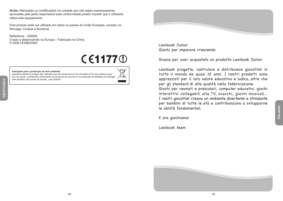 Lexibook JG6000 User Manual | Page 26 / 52