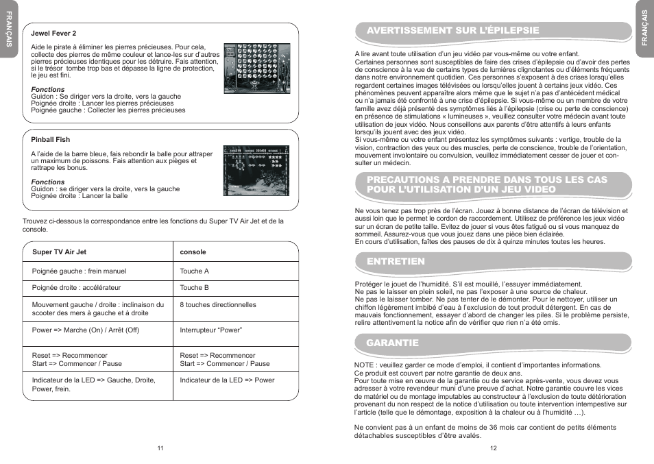 Lexibook JG6000 User Manual | Page 7 / 52