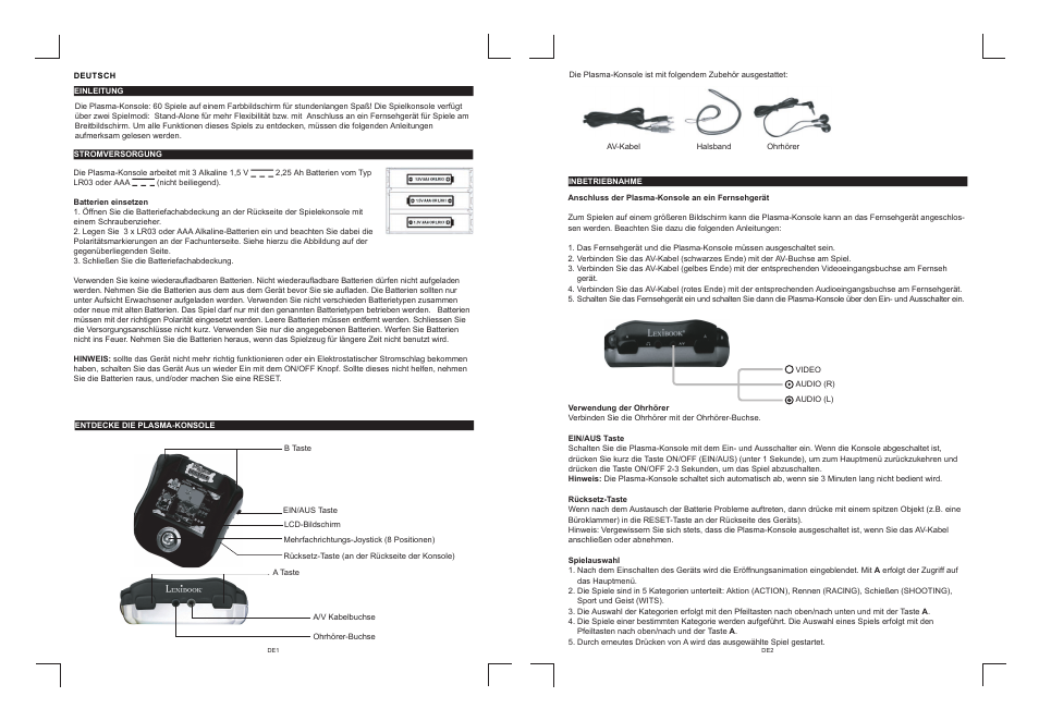 De1-2.pdf | Lexibook IG810 User Manual | Page 27 / 42