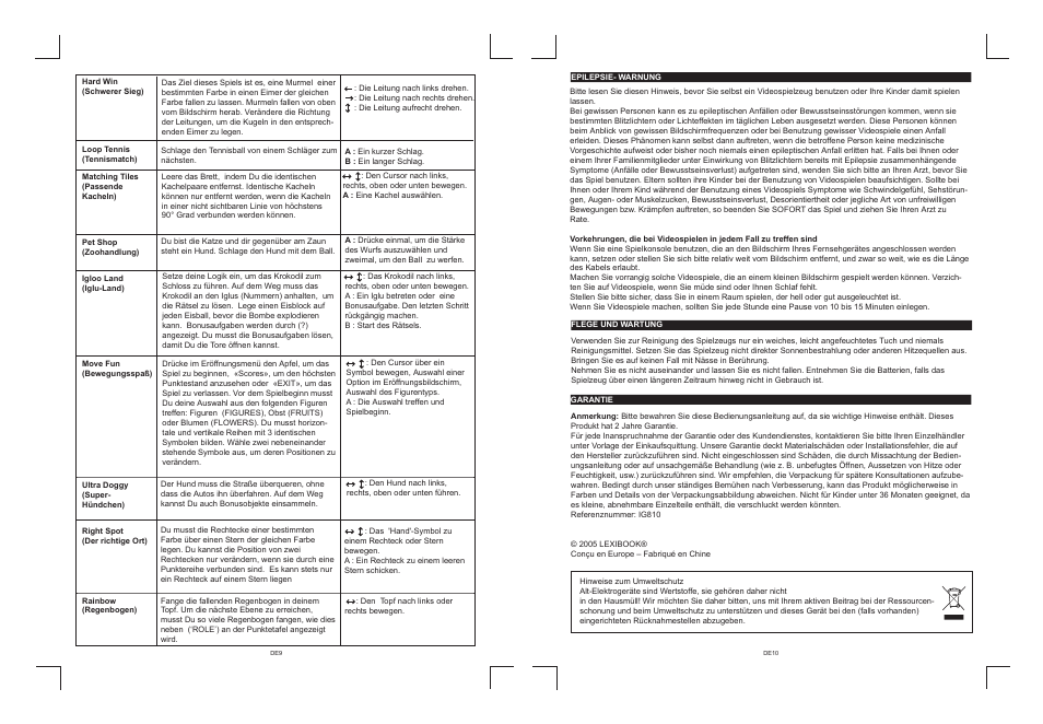 De9-10.pdf | Lexibook IG810 User Manual | Page 31 / 42