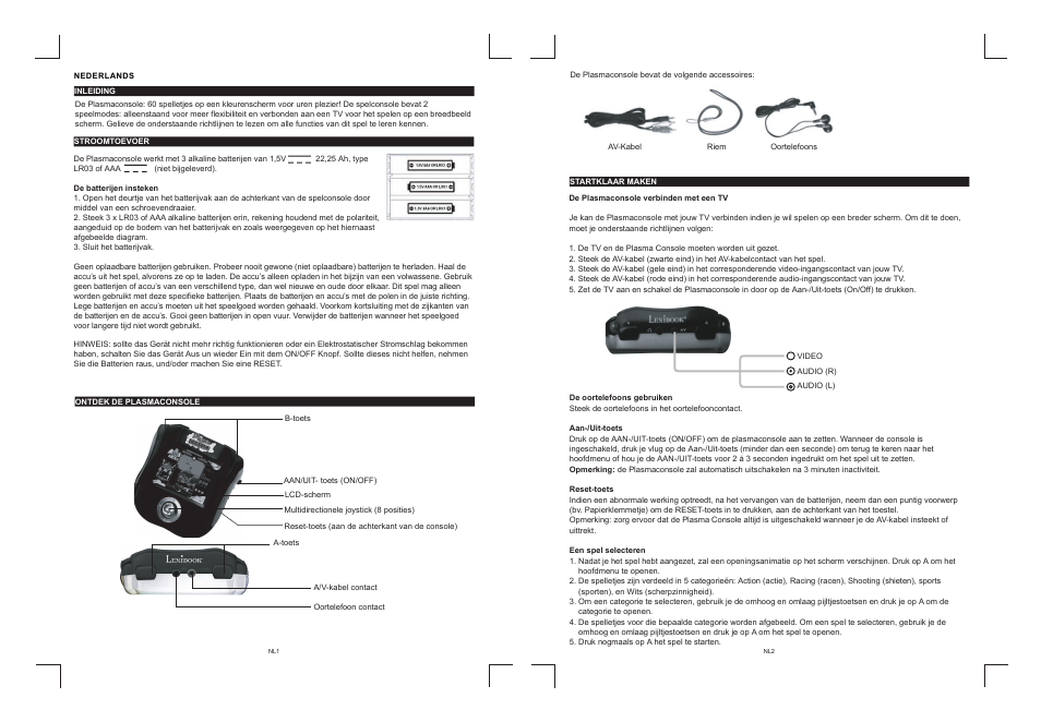 Nl1-2.pdf | Lexibook IG810 User Manual | Page 32 / 42