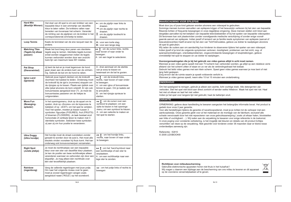 Nl9-10.pdf | Lexibook IG810 User Manual | Page 36 / 42