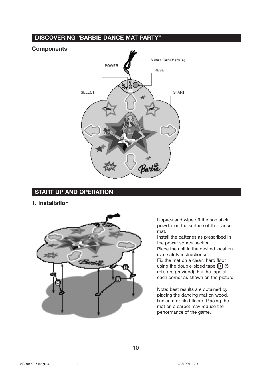 Lexibook JG4200BB User Manual | Page 10 / 58