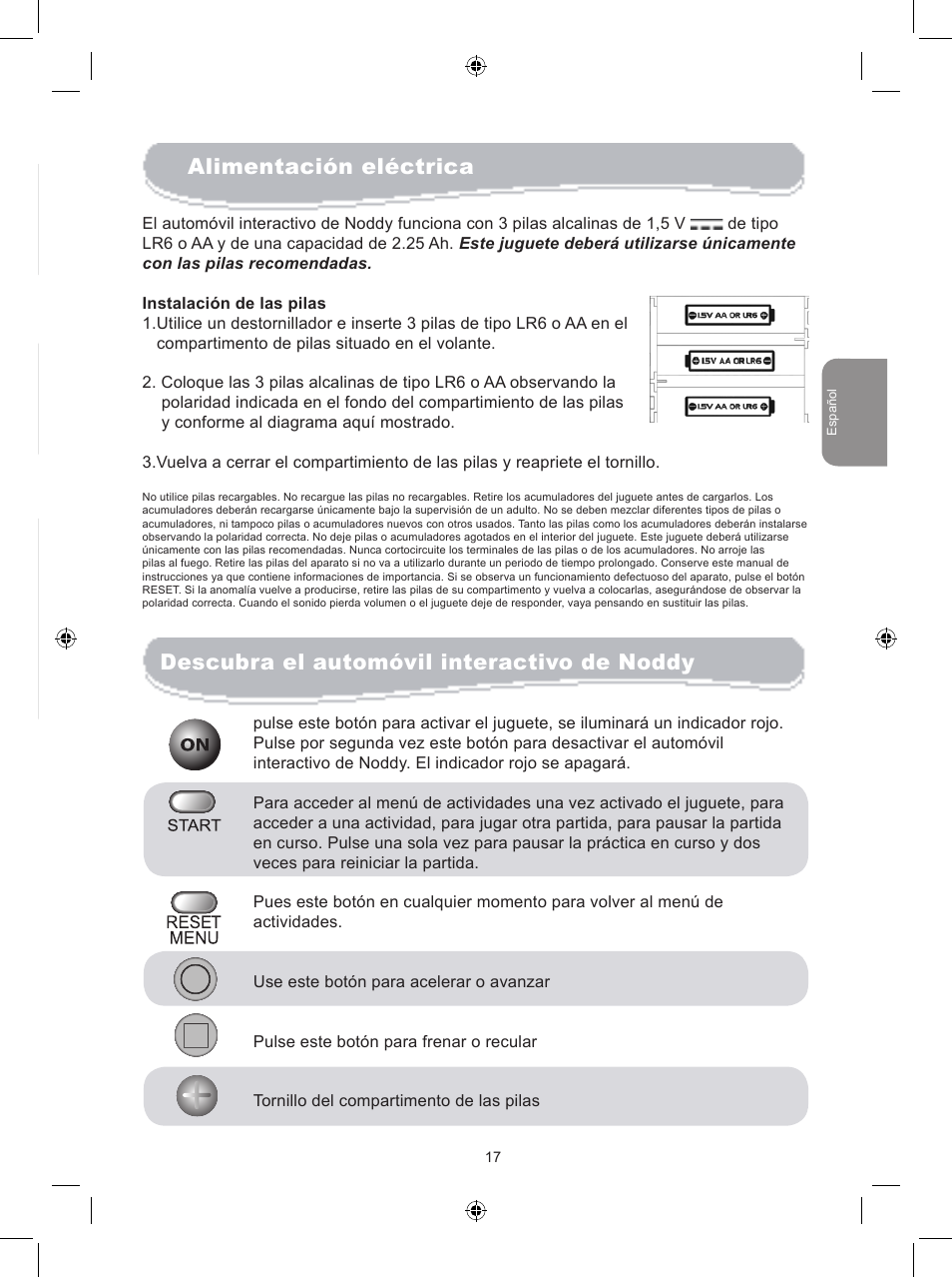 Lexibook JG6000NO User Manual | Page 17 / 33