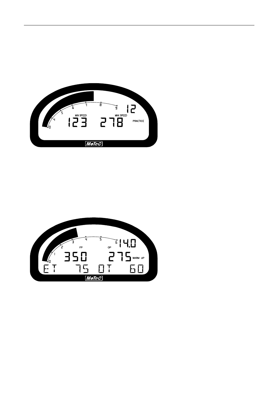 14 operation, Practice mode, Warm-up mode | MoTeC ACL VIM User Manual | Page 18 / 99