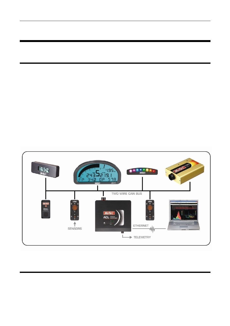 Overview, System overview, Acl advanced central logger | MoTeC ACL VIM User Manual | Page 6 / 99