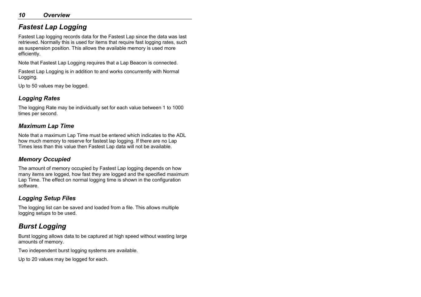 MoTeC ADL EDL User Manual | Page 12 / 81