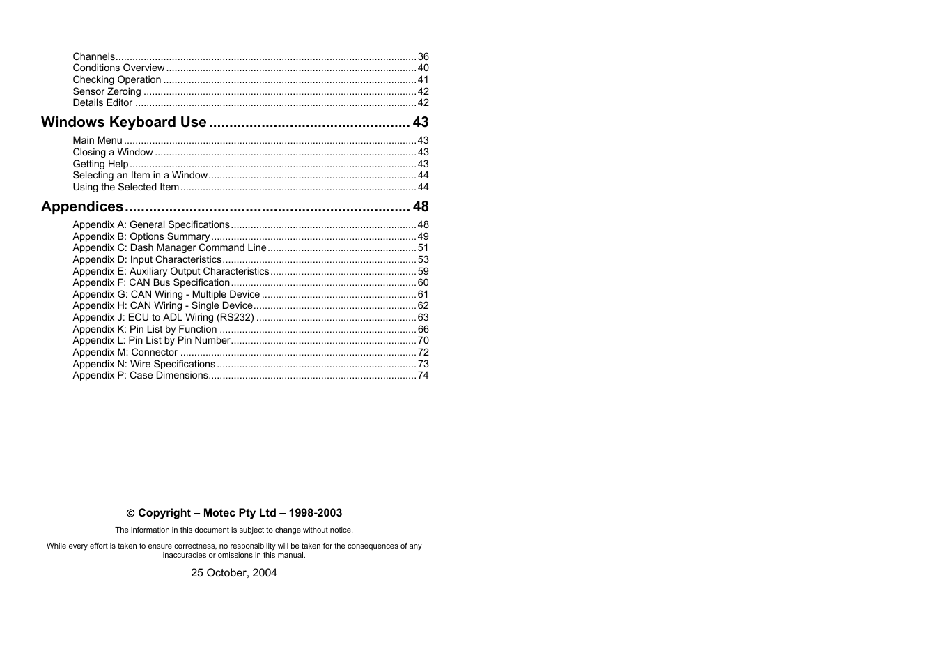 MoTeC ADL EDL User Manual | Page 2 / 81