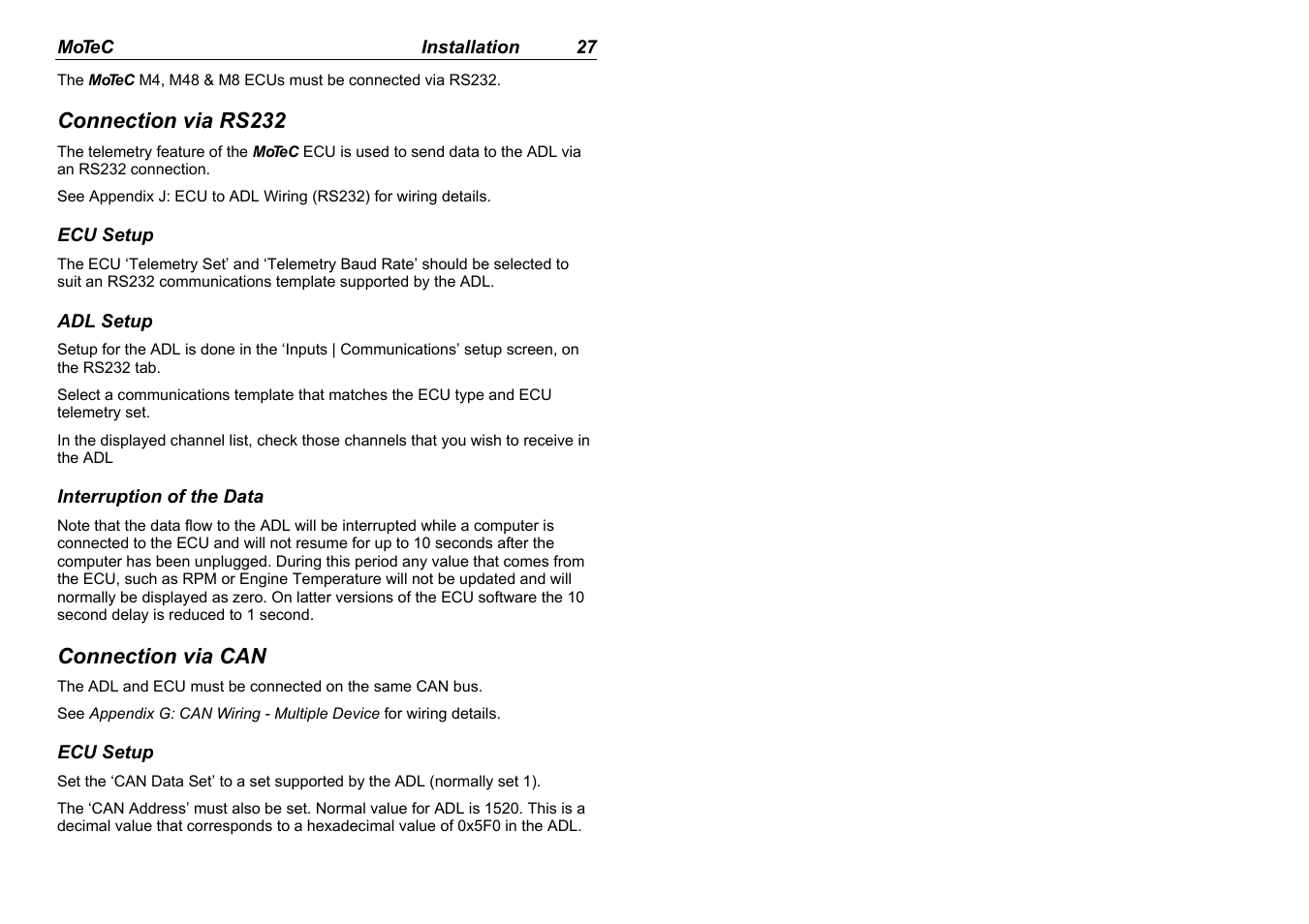 MoTeC ADL EDL User Manual | Page 29 / 81