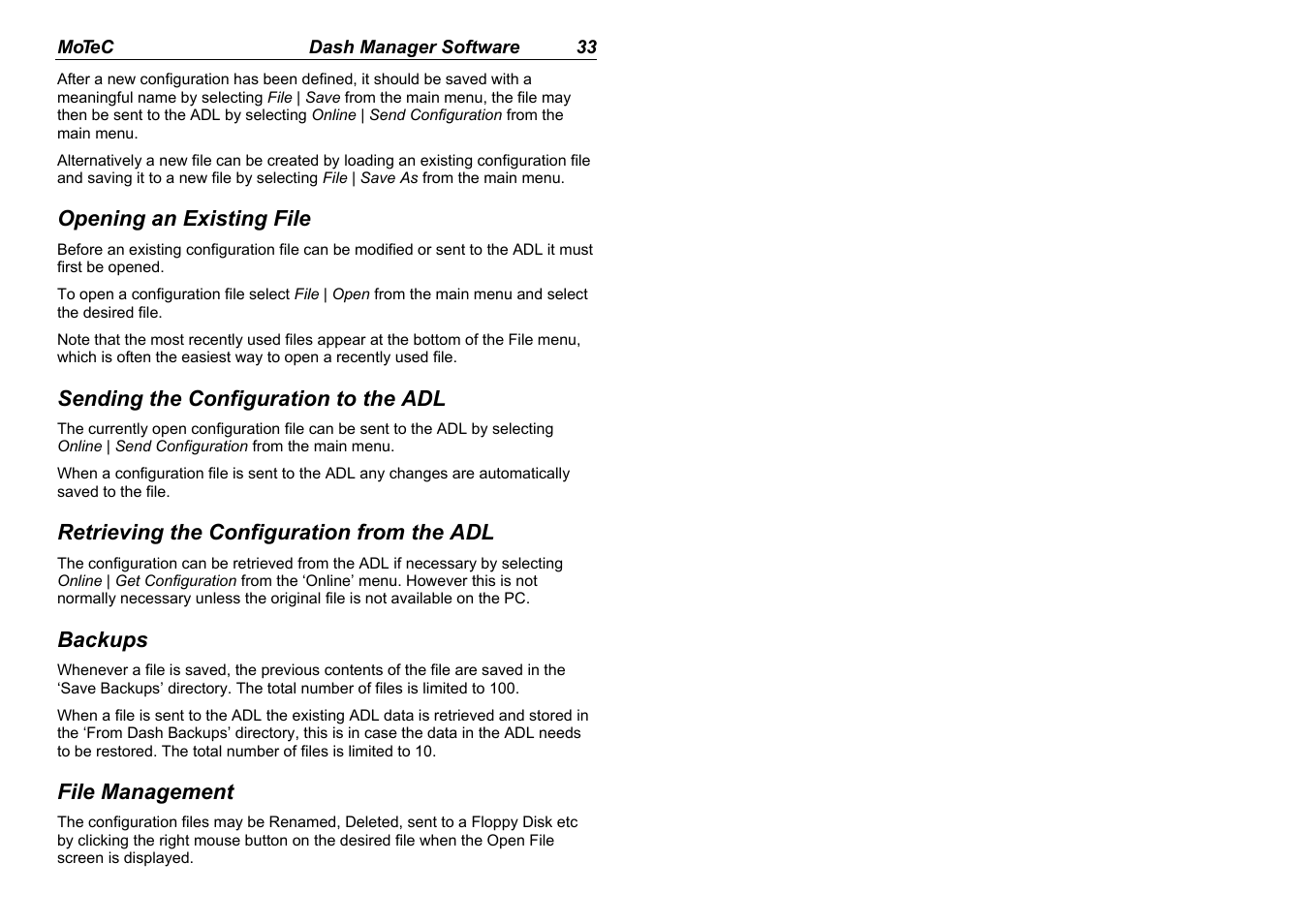 MoTeC ADL EDL User Manual | Page 35 / 81