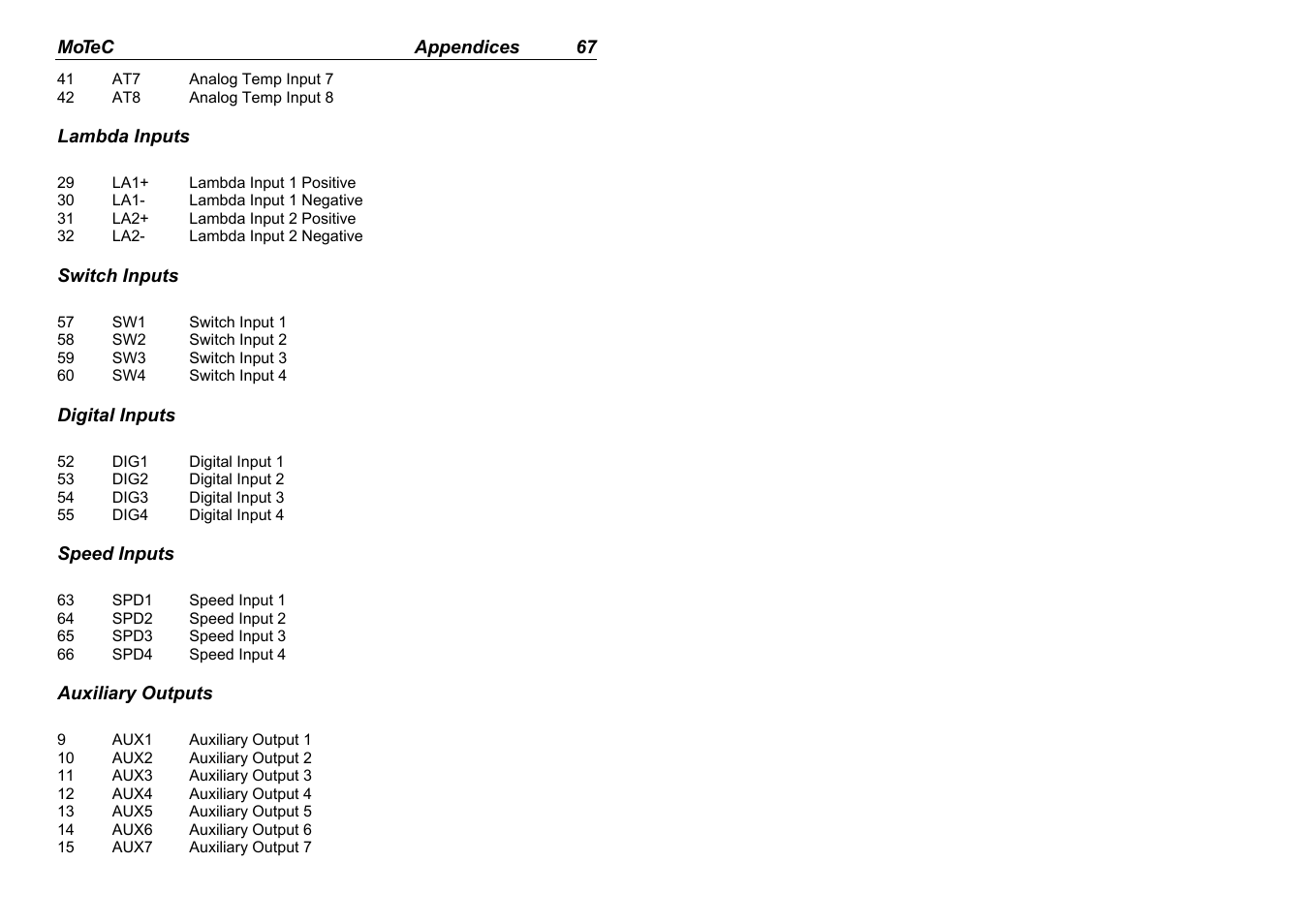 MoTeC ADL EDL User Manual | Page 69 / 81