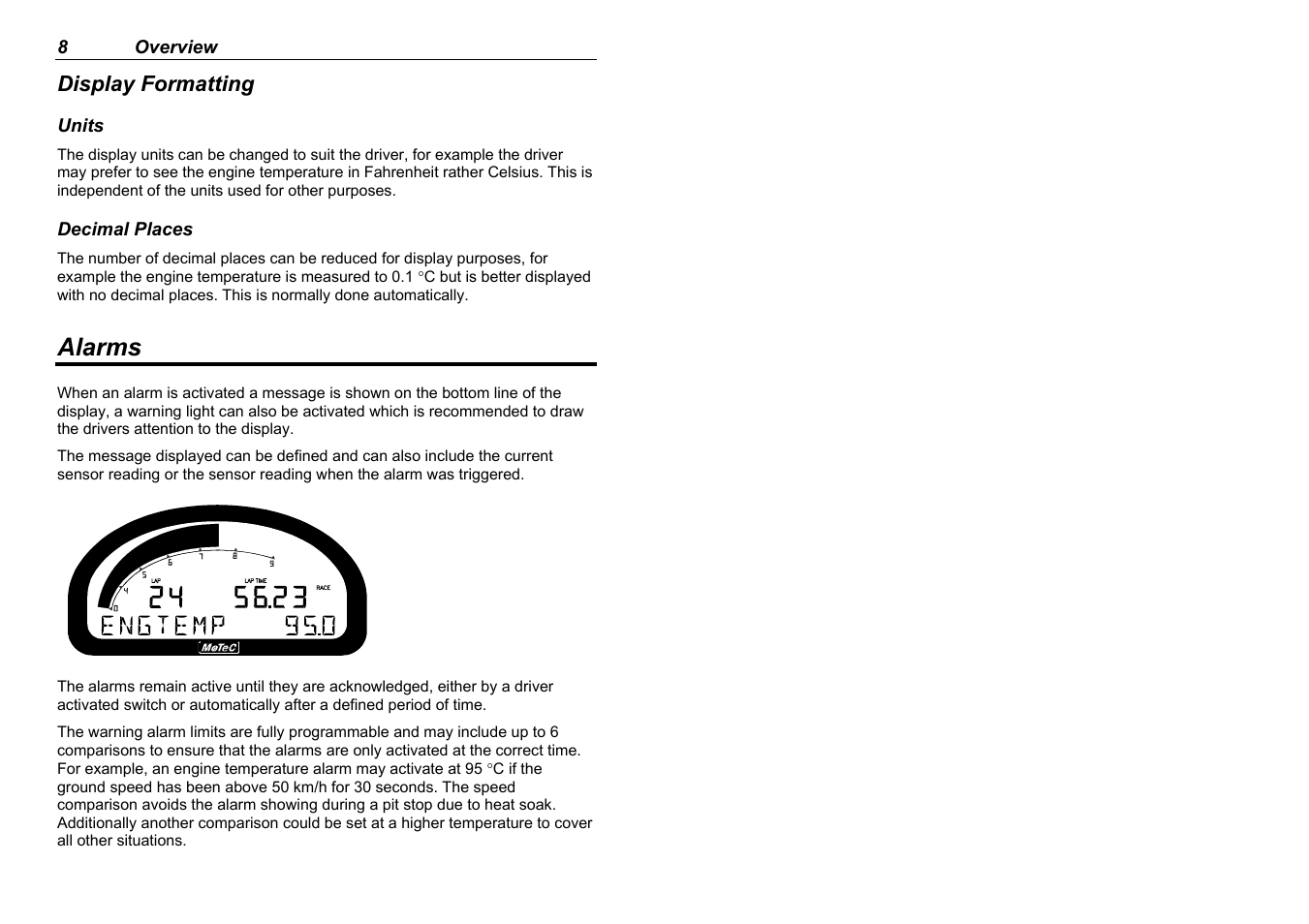 Alarms | MoTeC ADL2 EDL2 User Manual | Page 10 / 82