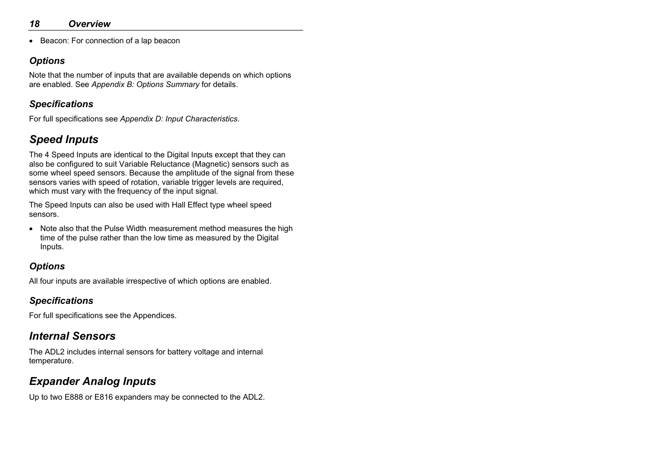 MoTeC ADL2 EDL2 User Manual | Page 20 / 82