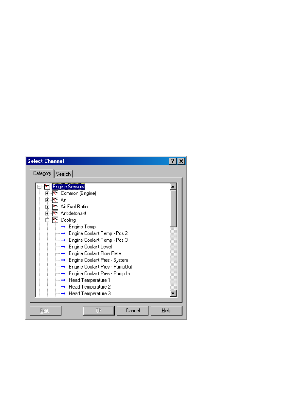 Selecting channels, Category method | MoTeC C185 User Manual | Page 25 / 85