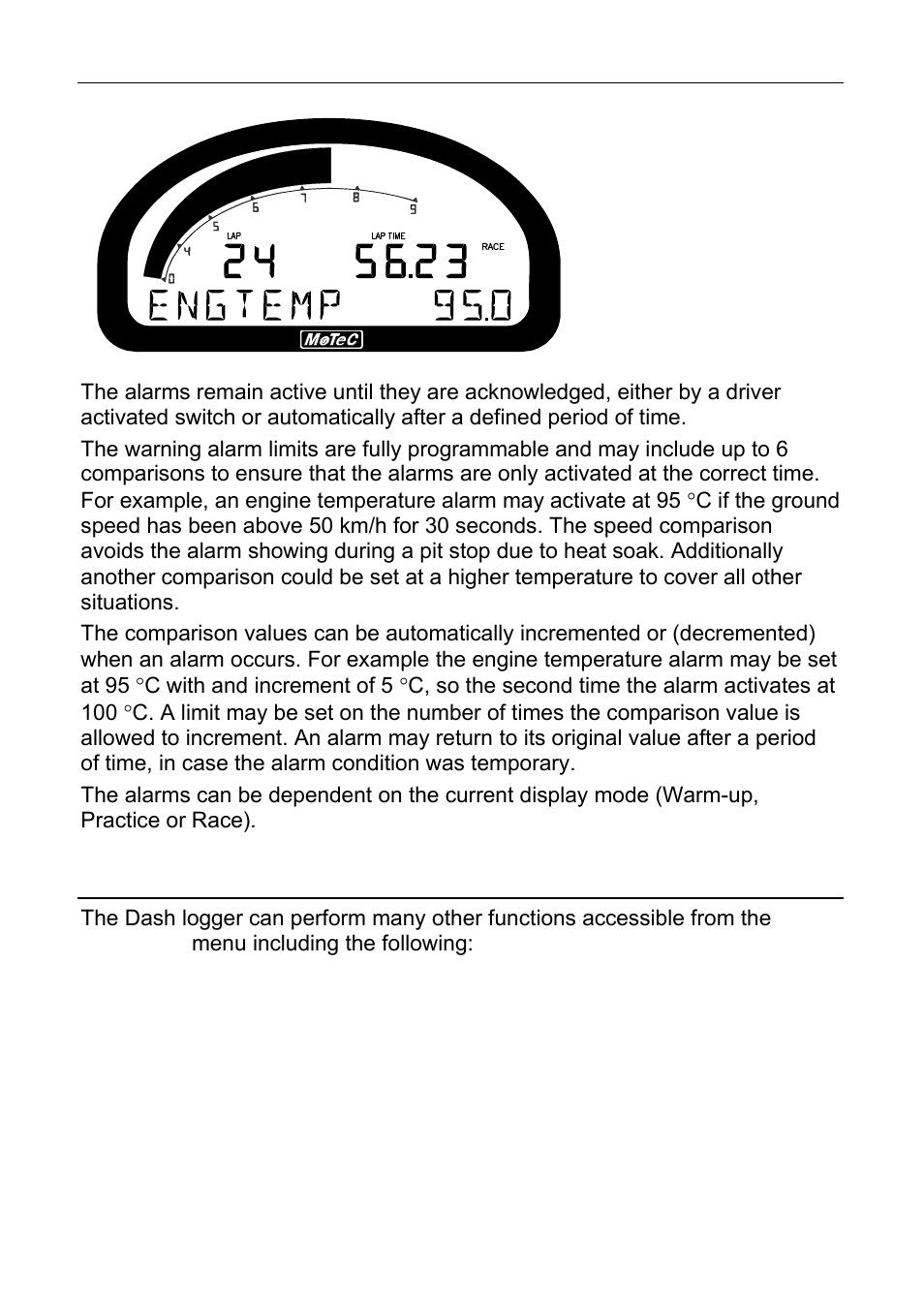 Other functions, 46 configuration | MoTeC CDL3 User Manual | Page 46 / 86