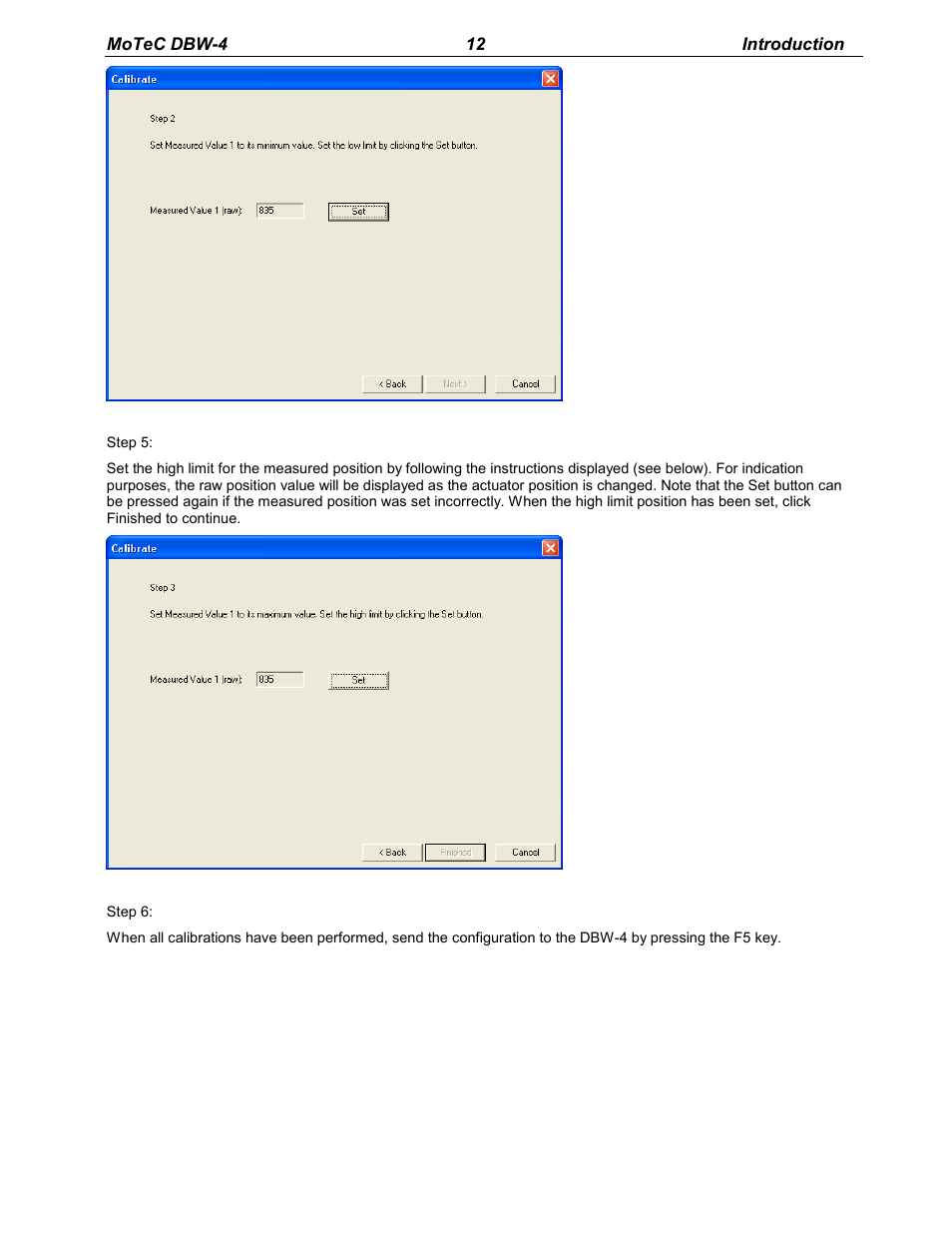 MoTeC DBW-4 User Manual | Page 12 / 21