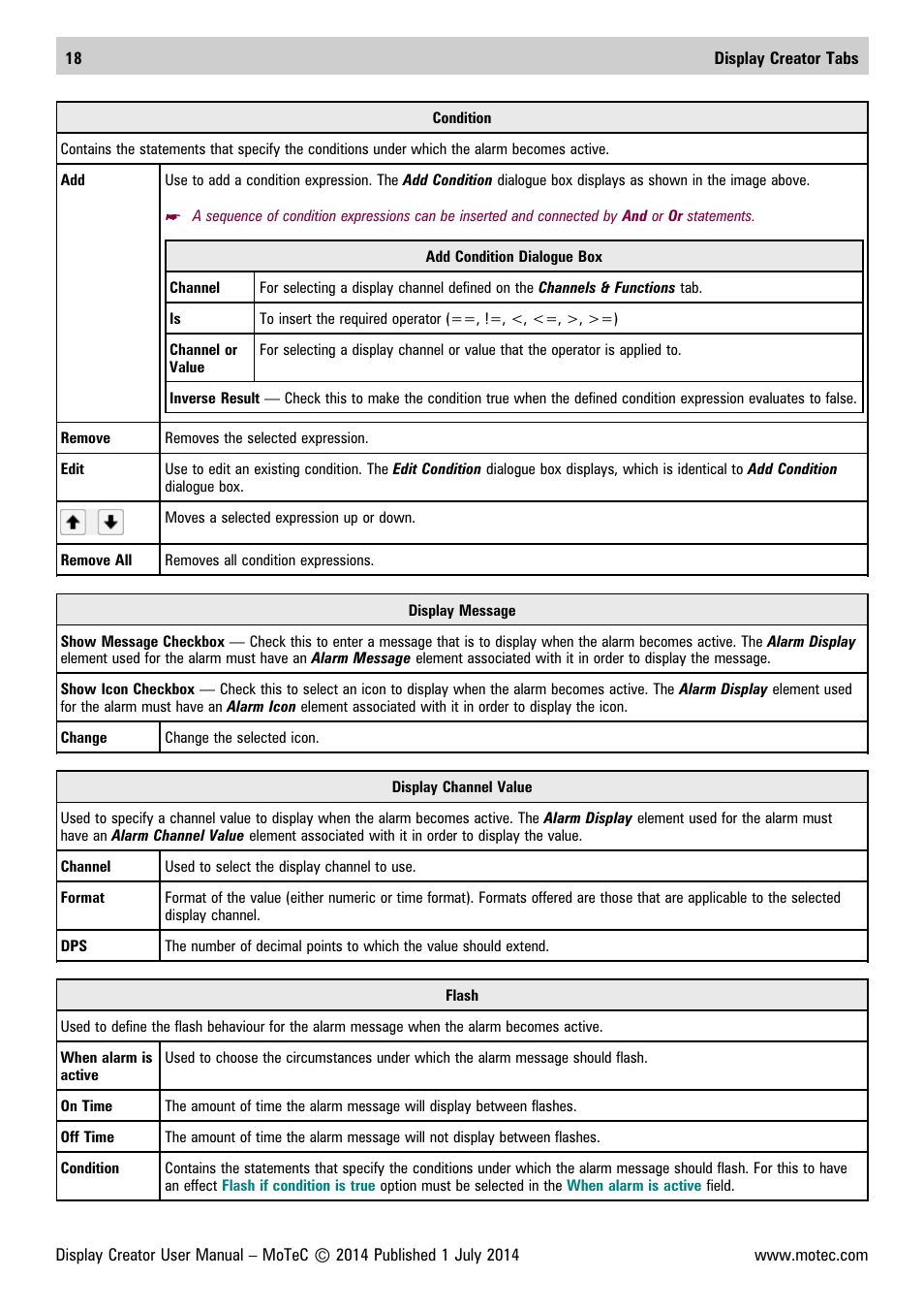 MoTeC Display Creator User Manual | Page 18 / 66