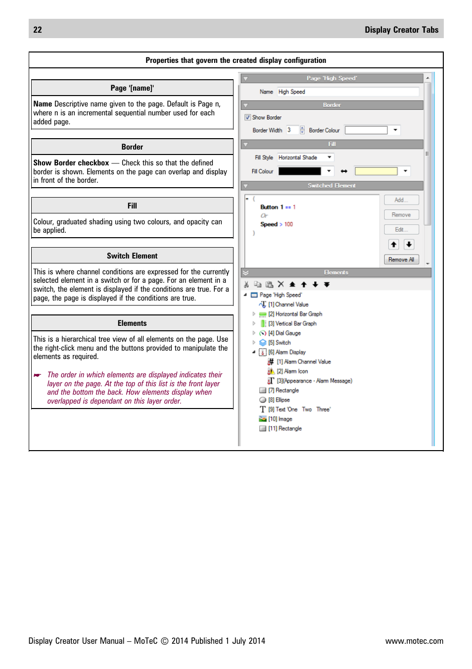 MoTeC Display Creator User Manual | Page 22 / 66