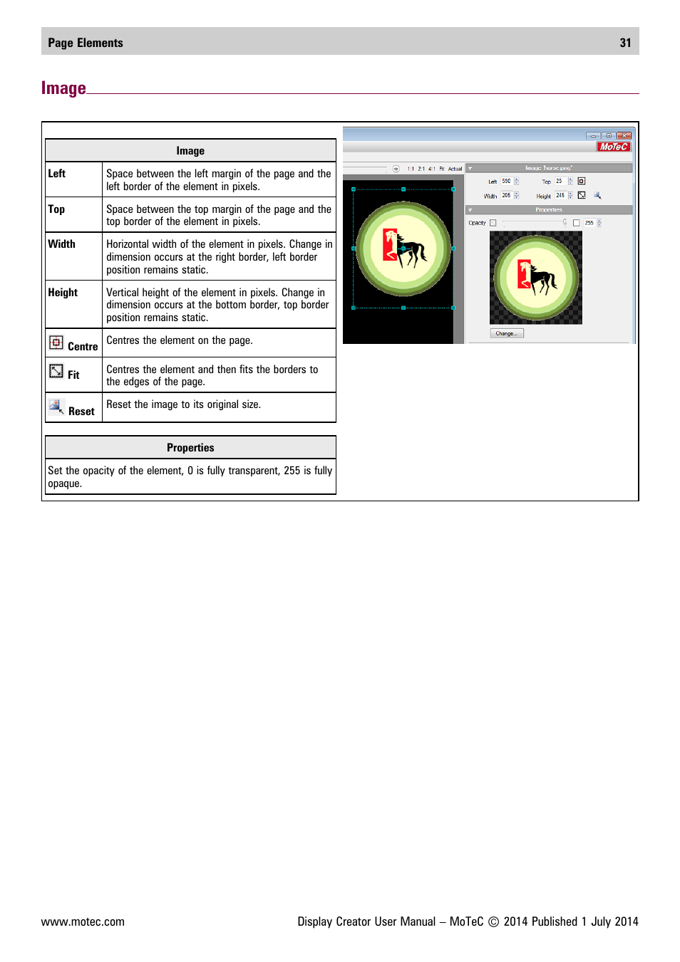 Image | MoTeC Display Creator User Manual | Page 31 / 66