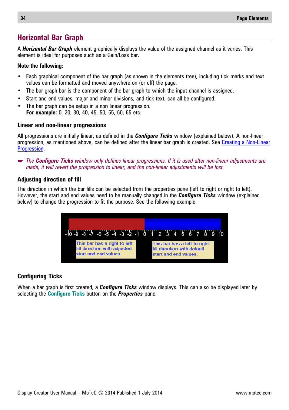 Horizontal bar graph | MoTeC Display Creator User Manual | Page 34 / 66