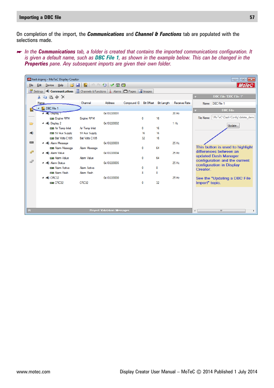 MoTeC Display Creator User Manual | Page 57 / 66