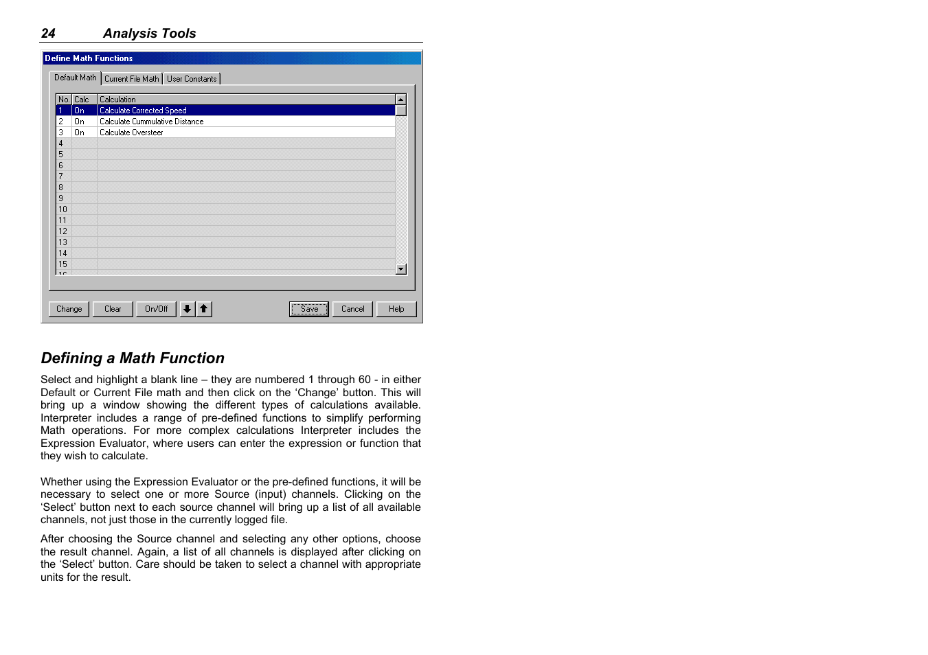 MoTeC Interpreter User Manual | Page 26 / 37