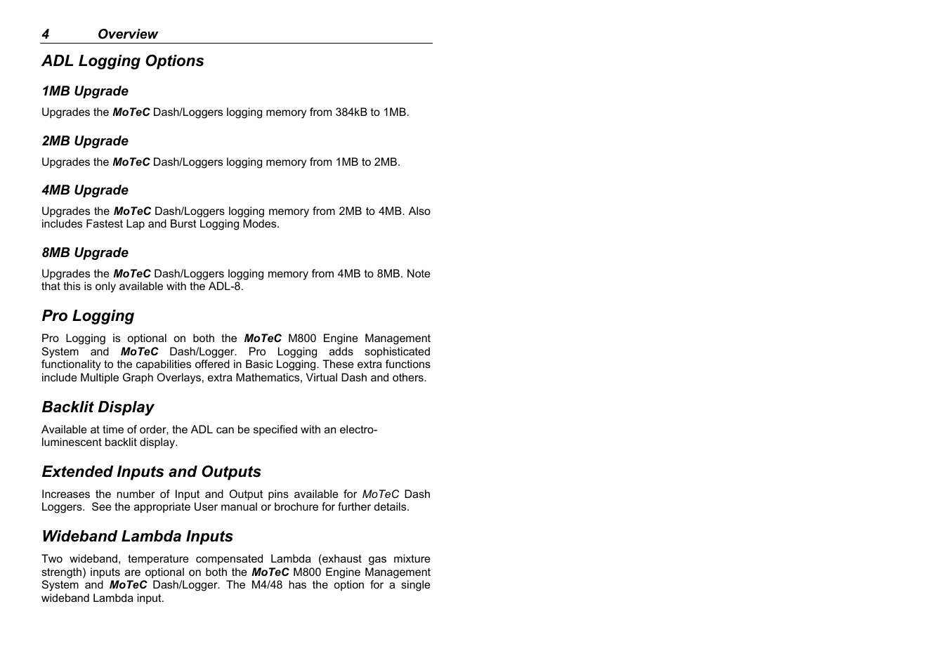 MoTeC Interpreter User Manual | Page 6 / 37