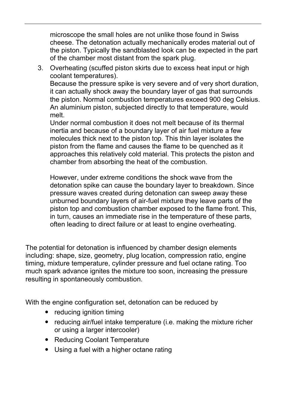 34 appendices, Detonation causes, Preventing detonation | MoTeC Knock OKM User Manual | Page 34 / 36