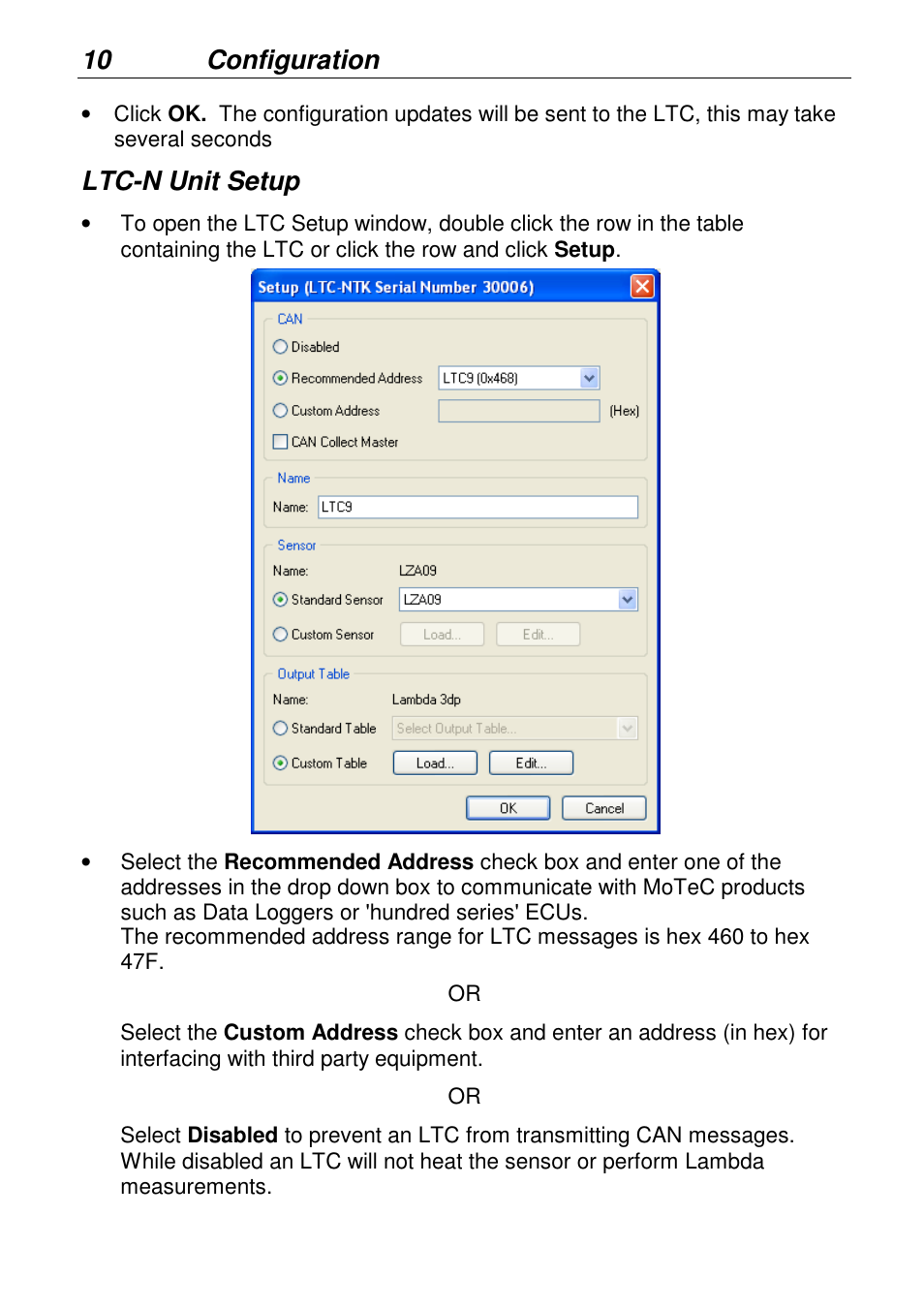 MoTeC LTCN User Manual | Page 10 / 39