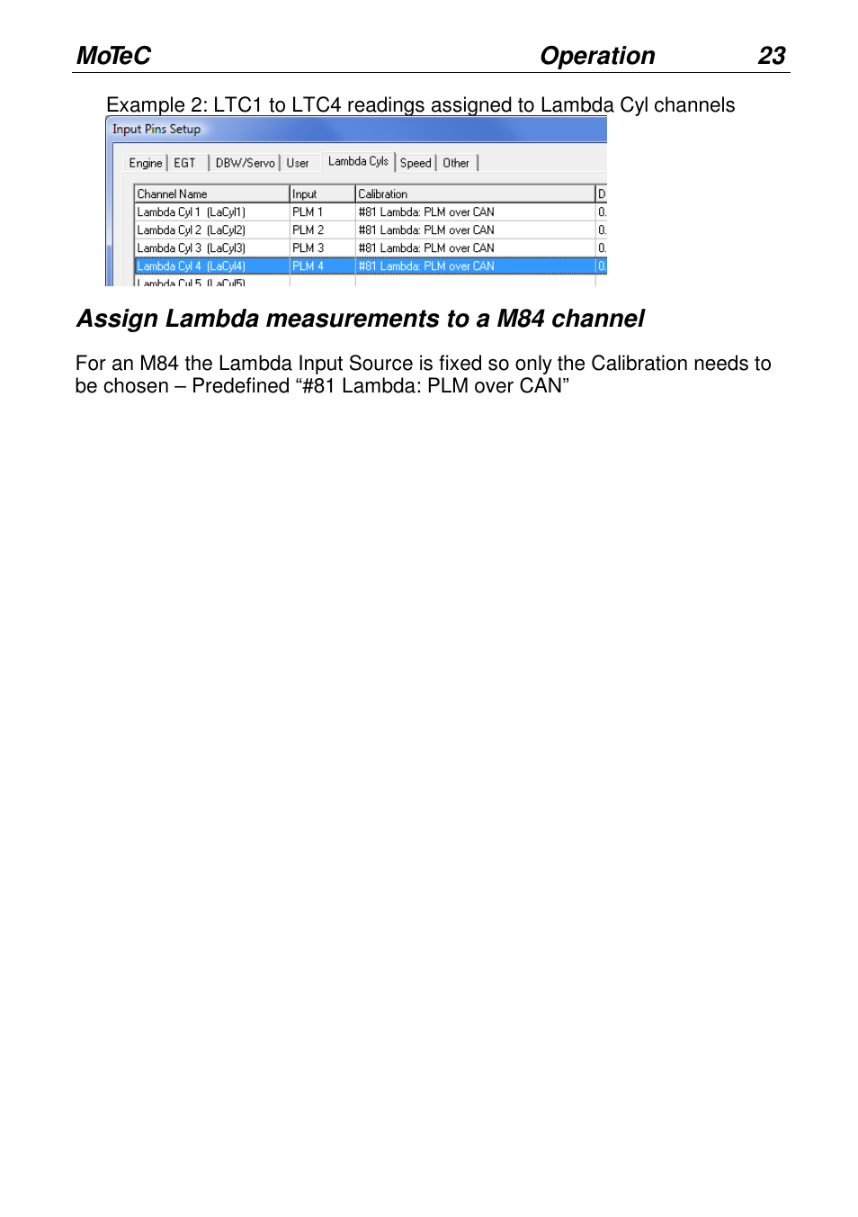 MoTeC LTCN User Manual | Page 23 / 39