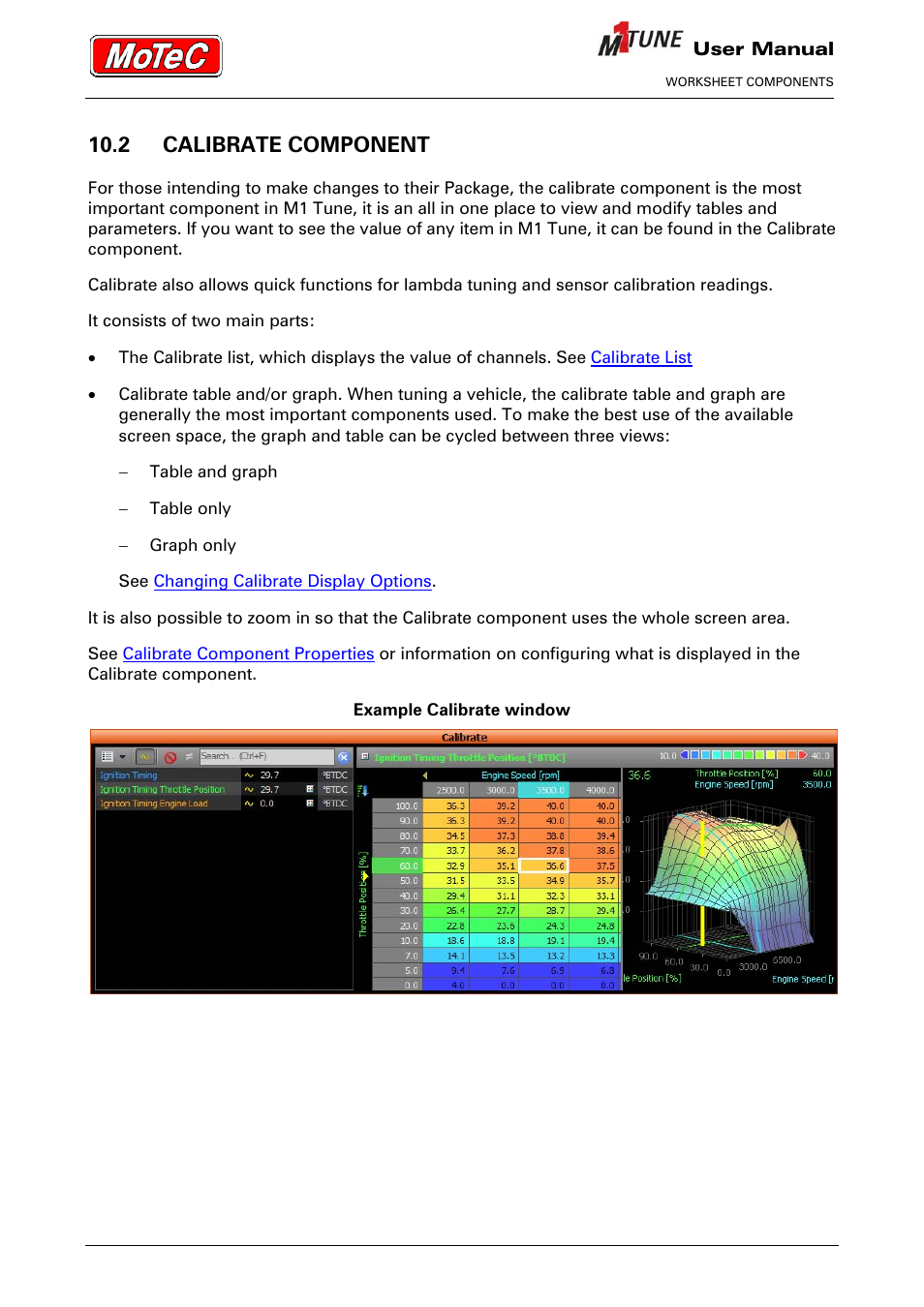 2 calibrate component | MoTeC M1 Tune User Manual User Manual | Page 27 / 77