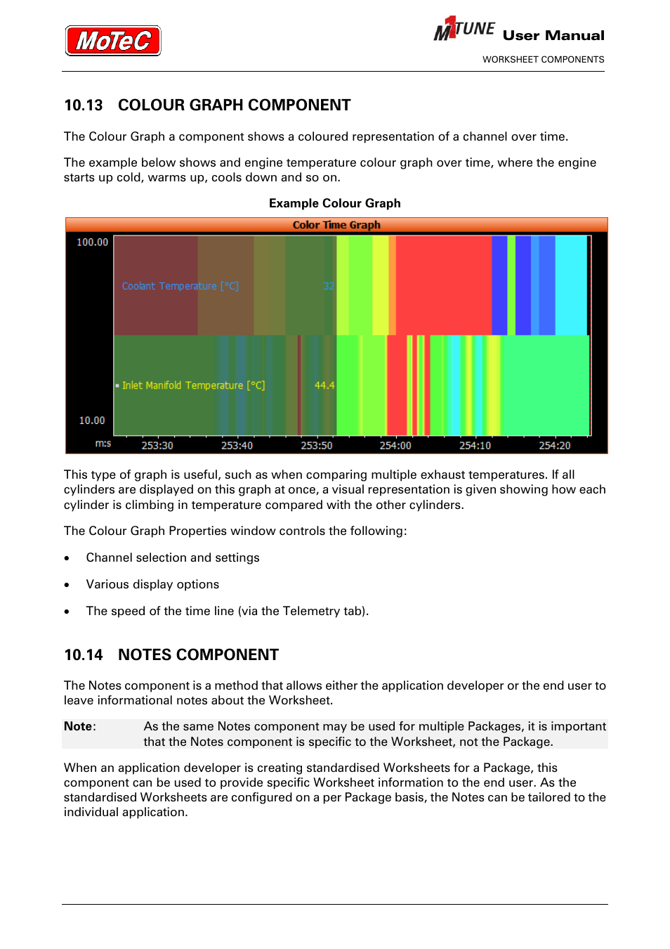 13 colour graph component | MoTeC M1 Tune User Manual User Manual | Page 43 / 77